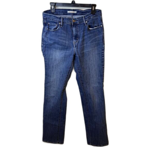 Levi's 505 Women's Jeans Blue Denim Straight Size Tag 31x34 - Picture 1 of 10